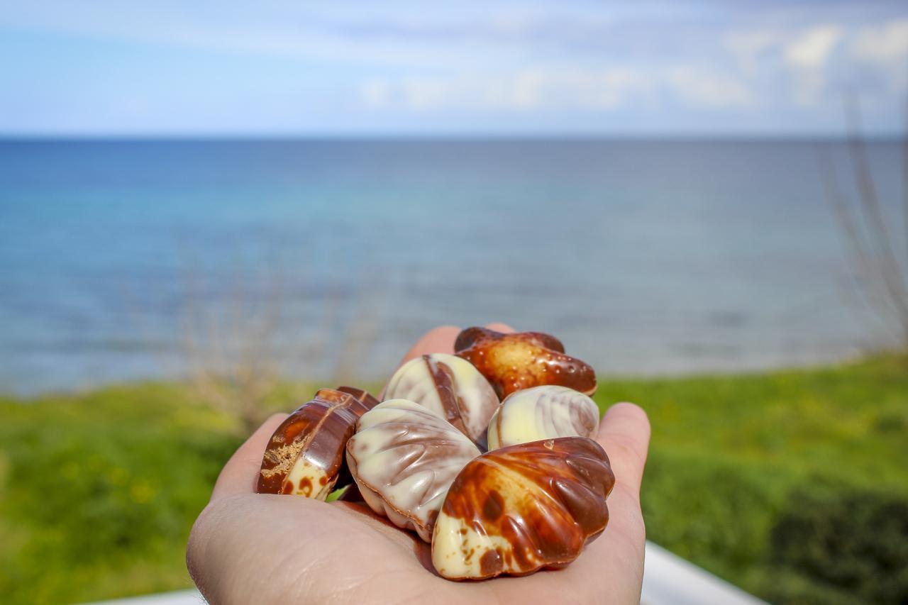 Pelagion II Sea Coral - Beachfront Holiday Home Kypseli Екстер'єр фото