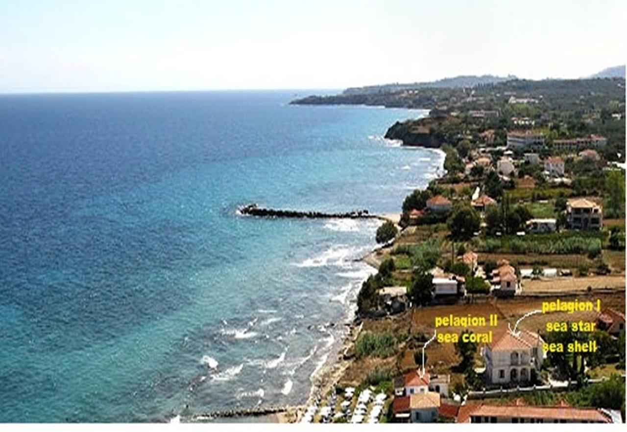 Pelagion II Sea Coral - Beachfront Holiday Home Kypseli Екстер'єр фото